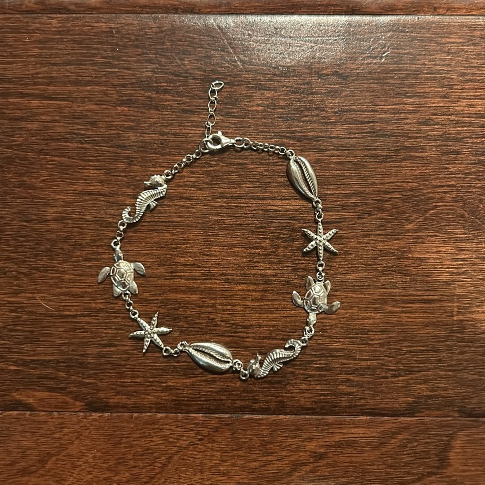 NWT Sterling Silver Sea Life Anklet by Ross-Simons - Picture 2 of 11